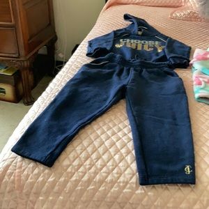 Blue Navy juicy couture jogging suit. 4t.